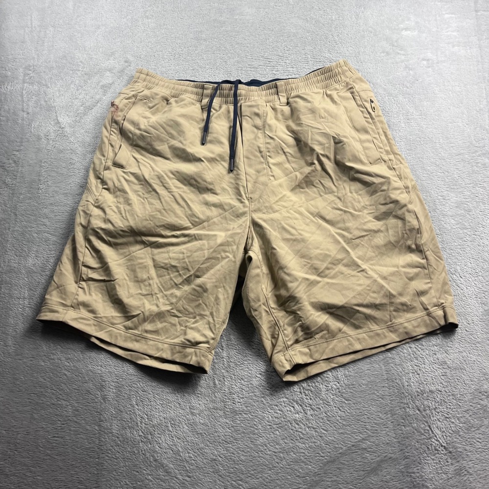 Men's Khaki Drawstring Casual Shorts
